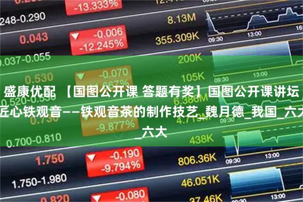 盛康优配 【国图公开课 答题有奖】国图公开课讲坛|匠心铁观音——铁观音茶的制作技艺_魏月德_我国_六大